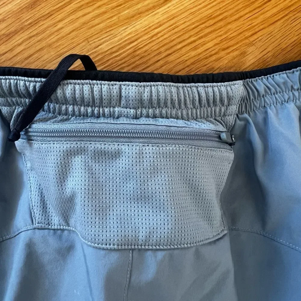 The North Face Mens FlashDry Athletic Shorts Drawstring Athleisure Grey Green XL